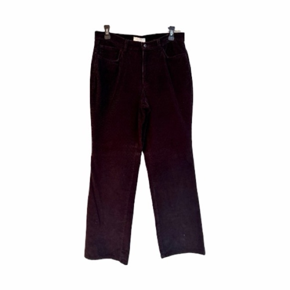 COVINGTON, WOMENS BLACK STRETCH CORDUROY JEANS. STRAIGHT LEG. SIZE 10